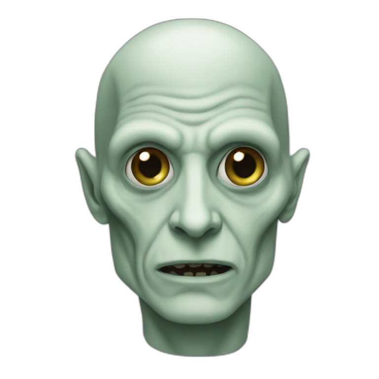 Lord Voldemort without nose | AI Emoji Generator