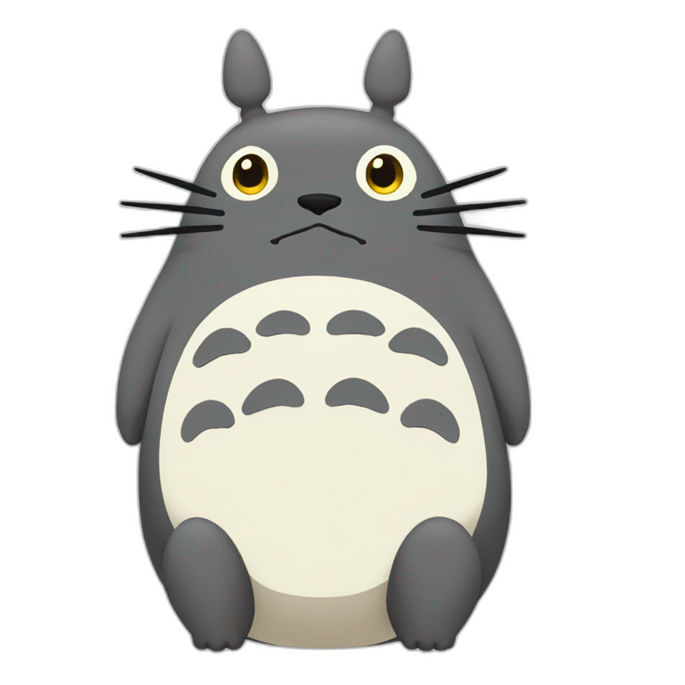 totoro face | AI Emoji Generator