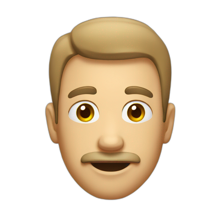 Man sitting on a toilet covered in soap | AI Emoji Generator