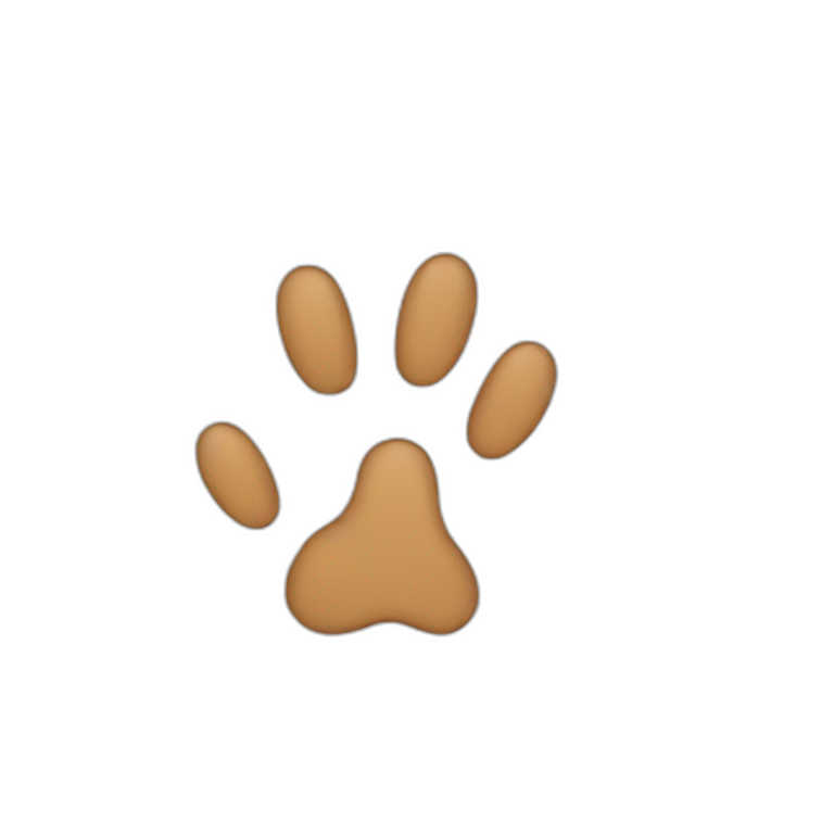 dog shows paws | AI Emoji Generator