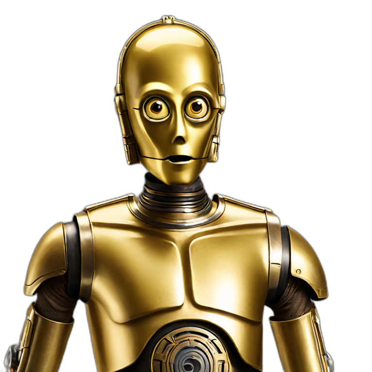 C3PO as baby | AI Emoji Generator