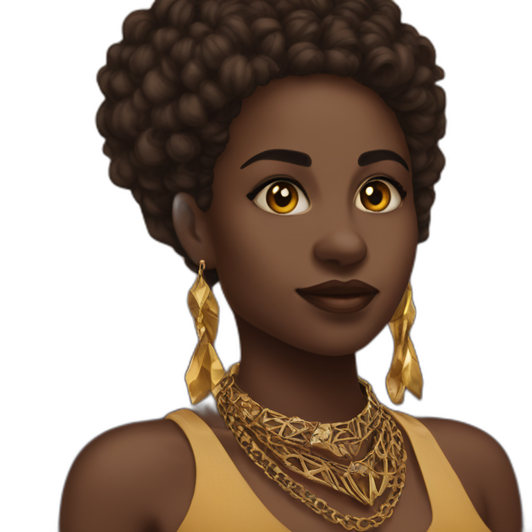 Dark Skinned Boy In Jewelry Ai Emoji Generator 1927