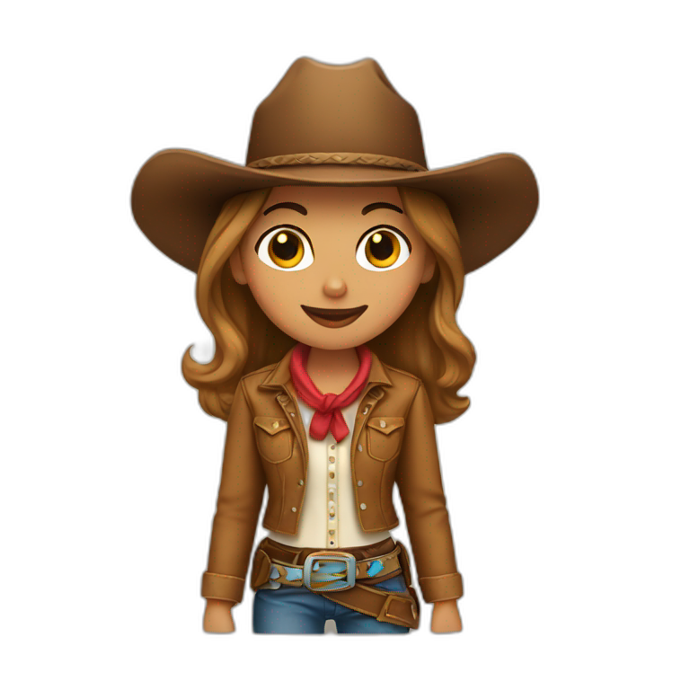 Cowgirl | AI Emoji Generator