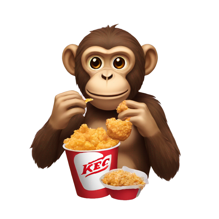 monkey eating hot cheetos | AI Emoji Generator