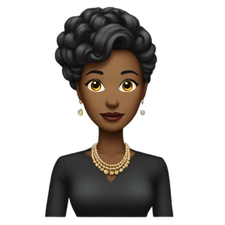 boss lady brown hair | AI Emoji Generator