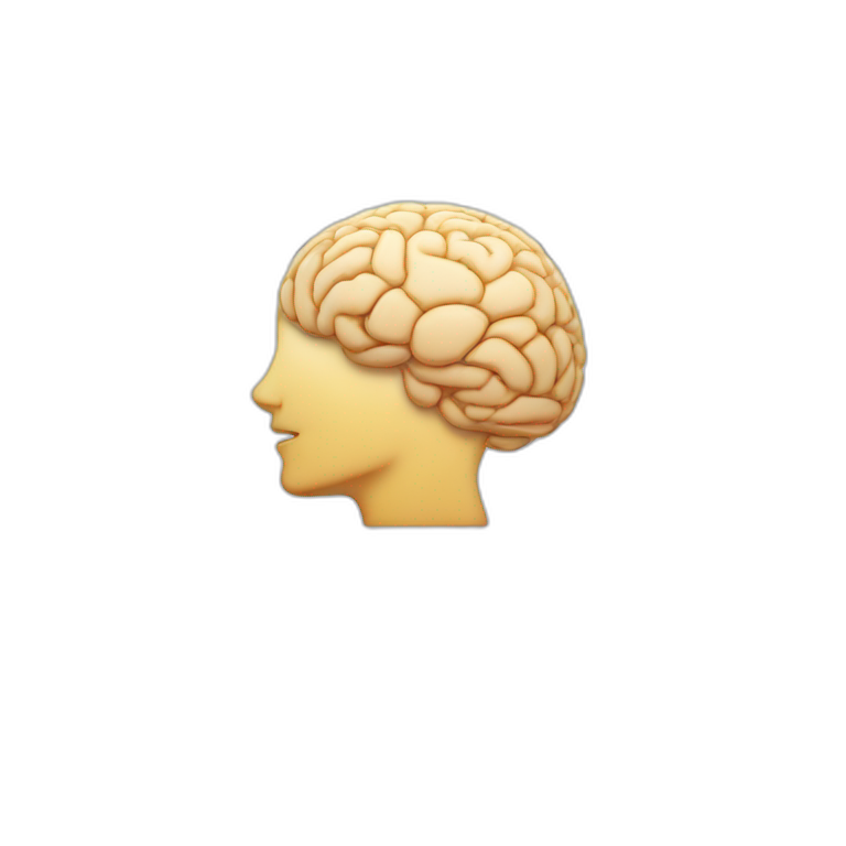 iMac with brain on screen | AI Emoji Generator