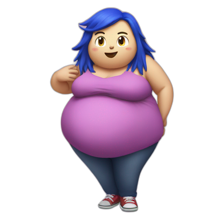 pregnant sonic | AI Emoji Generator