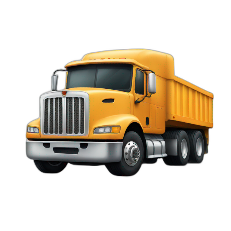 17th century semi truck and trailer, side view | AI Emoji Generator