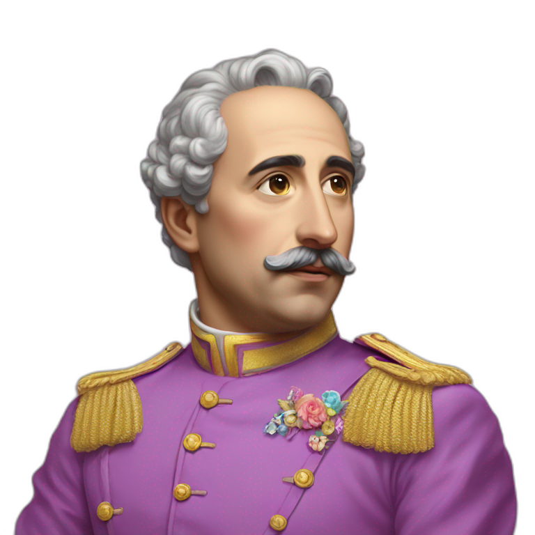 Hyperrealist francisco franco lgtbi rainbow | AI Emoji Generator