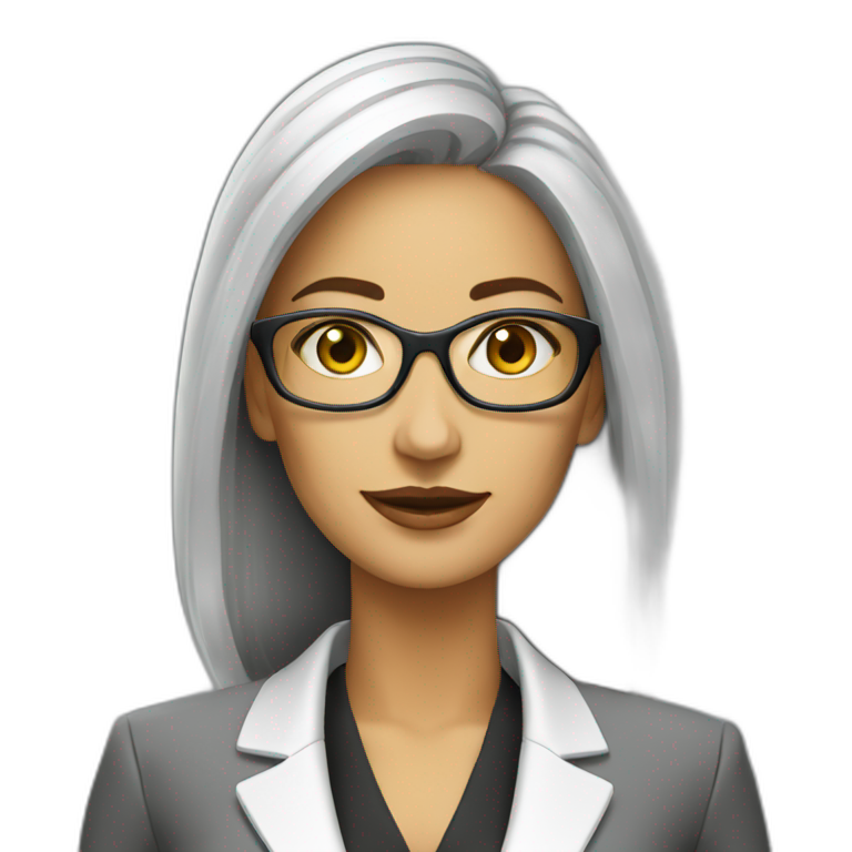 Business woman pointing up | AI Emoji Generator