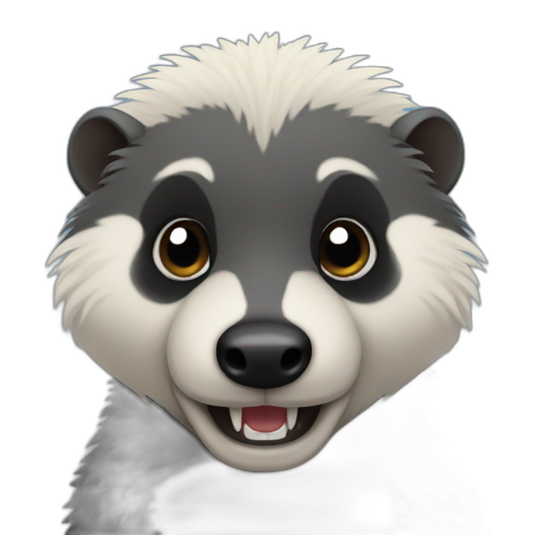 cute honeybadger | AI Emoji Generator