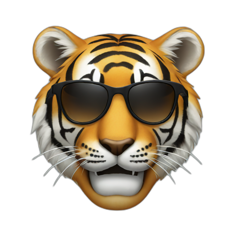 Tiger Face Svg, Tiger in sunglasses PNG, Cool tiger Eps, Dxf