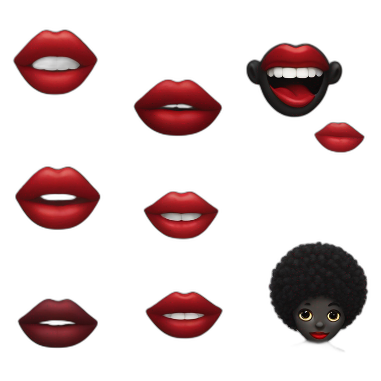 rat with red lips | AI Emoji Generator