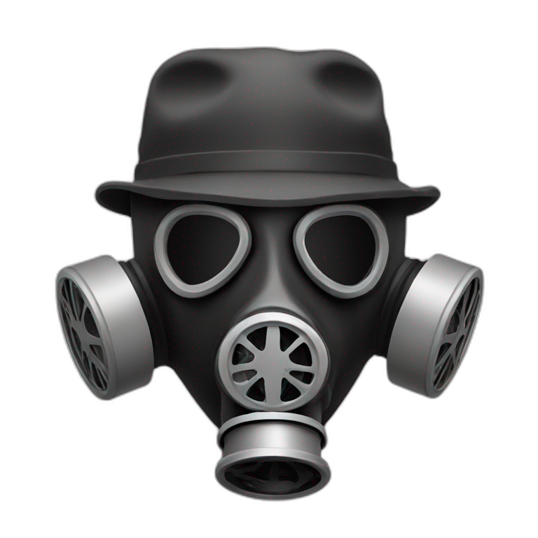 skull with gas mask | AI Emoji Generator