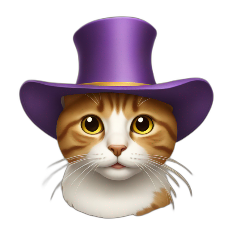 a big cat with a scarf | AI Emoji Generator