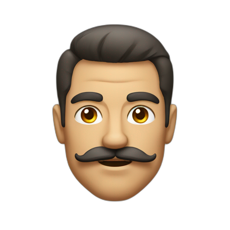 Muscle mustache expressive Cuban man | AI Emoji Generator