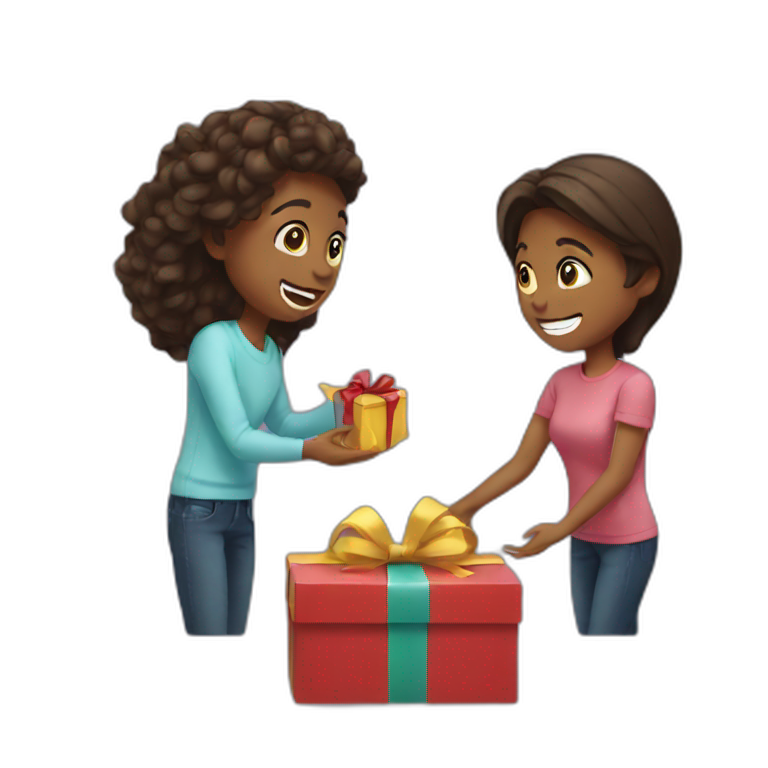 Giving gifts | AI Emoji Generator