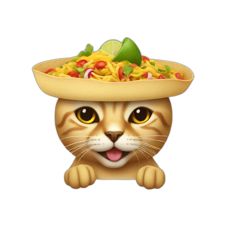 mexican food cat AI Emoji Generator