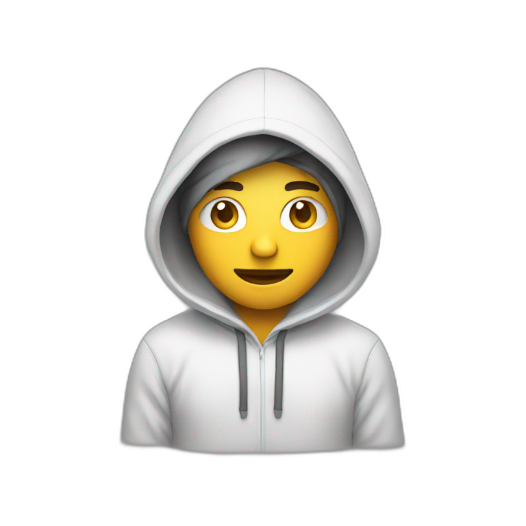 programmer with hoodie | AI Emoji Generator