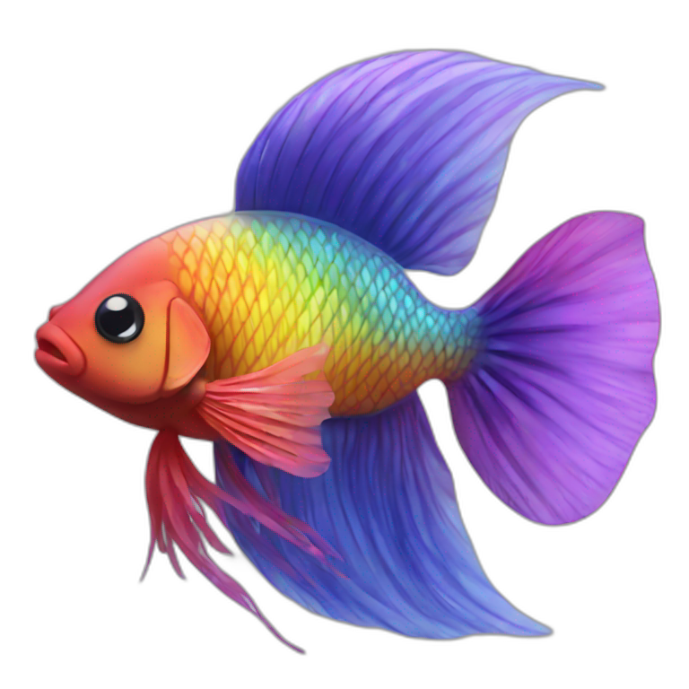 Rainbow fish | AI Emoji Generator