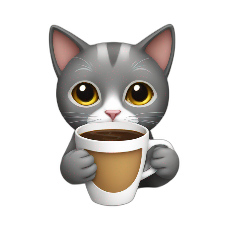 Coffee-cat | AI Emoji Generator