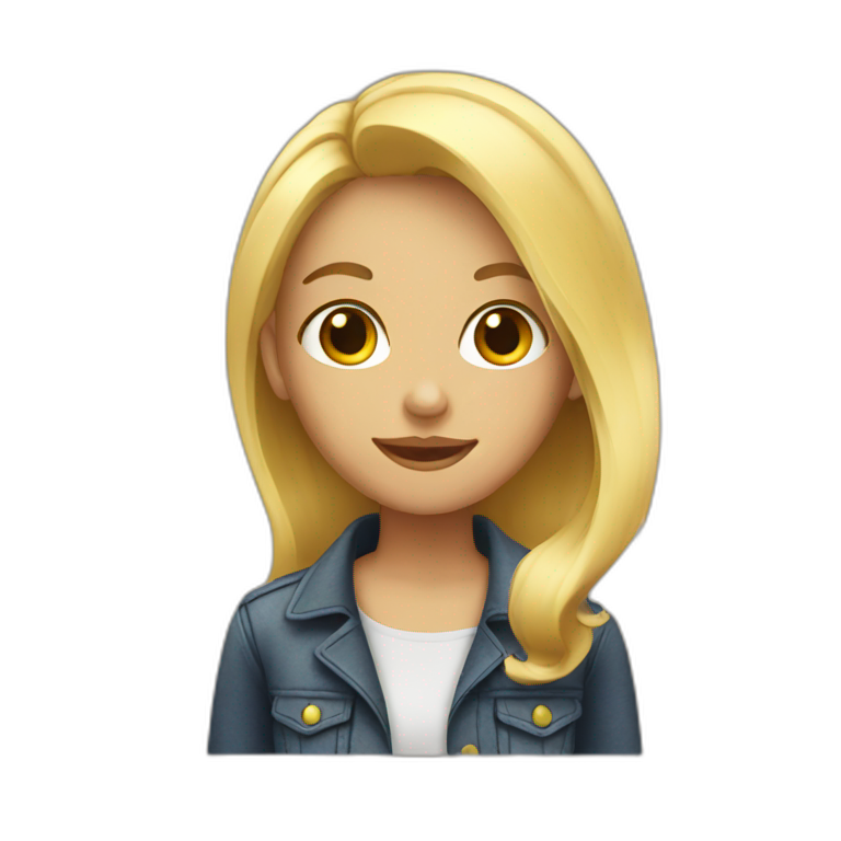 fcb-girl-blonde-hair-ai-emoji-generator