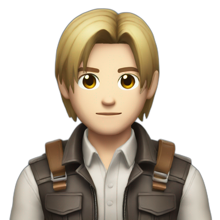 resident evil 2 leon kennedy | AI Emoji Generator