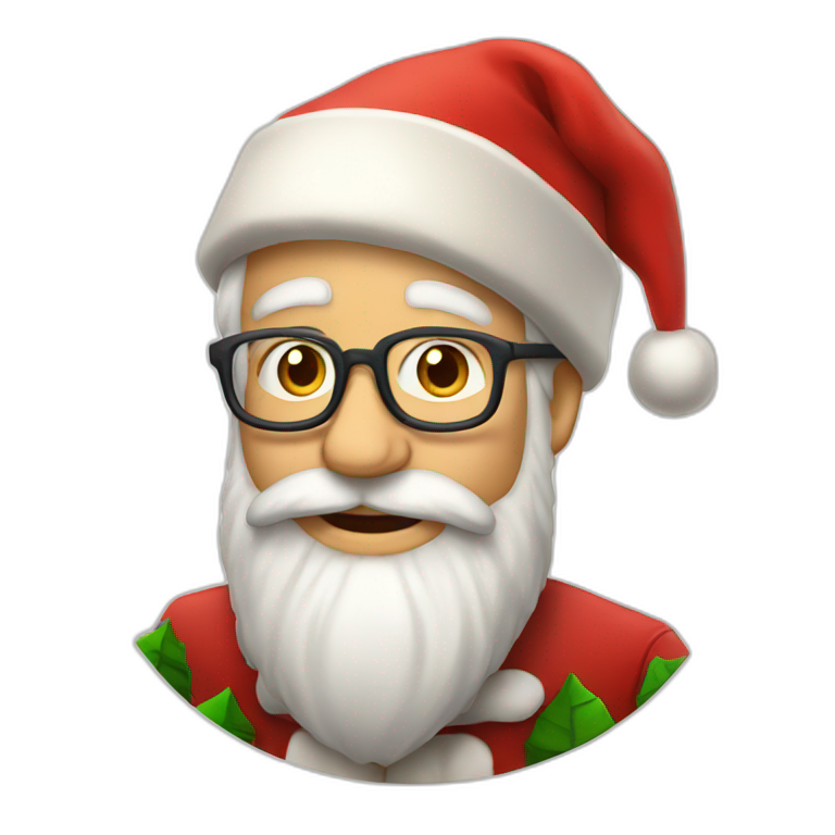 Père Noël qui boit une bière | AI Emoji Generator