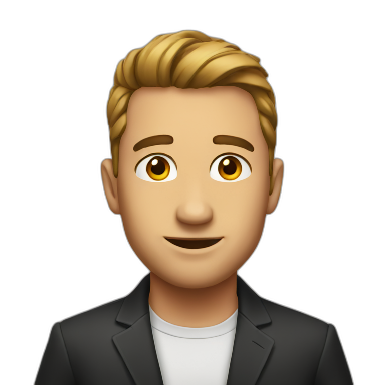 Egoistic handsome man | AI Emoji Generator