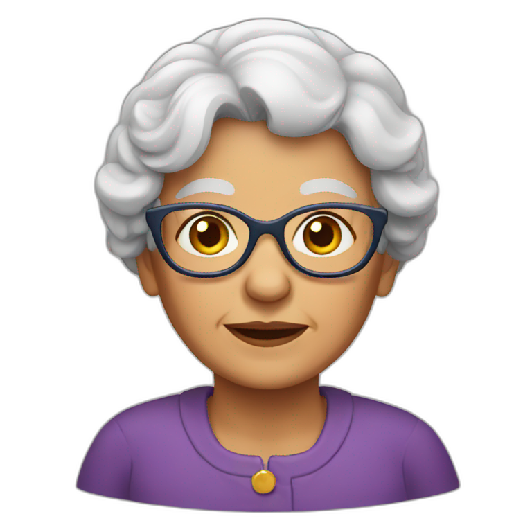 Granny coocking eat | AI Emoji Generator