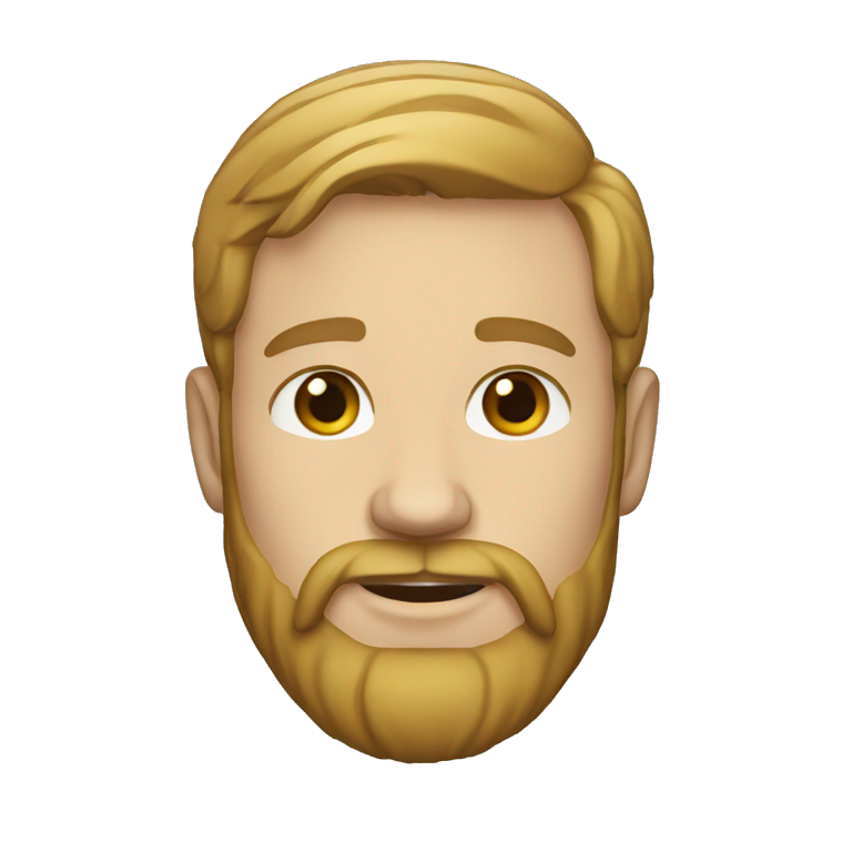 dark hair with beard, white skin 30 yeard old boy | AI Emoji Generator