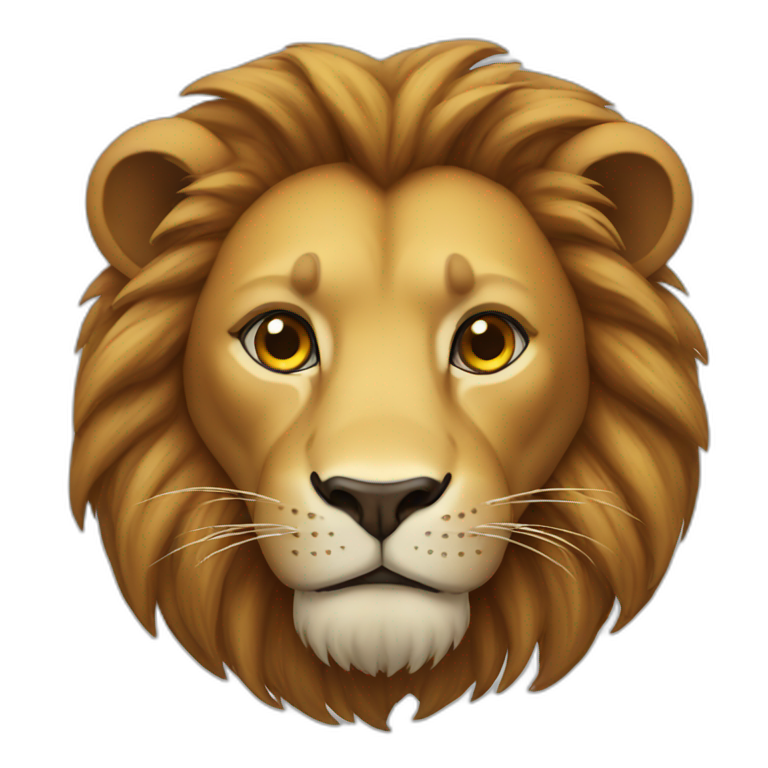 Lion waking up | AI Emoji Generator