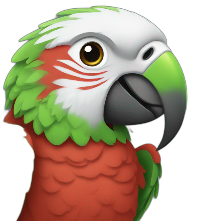 rainbow colored parrot | AI Emoji Generator