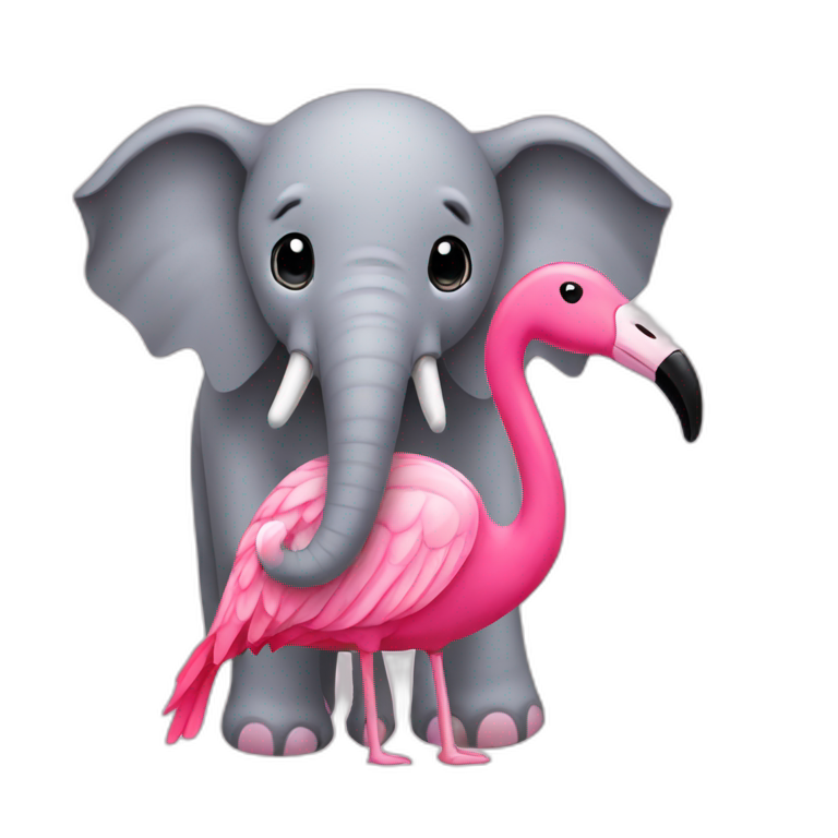 Flamingo Girl Flying Ai Emoji Generator