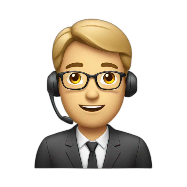 call center agent | AI Emoji Generator