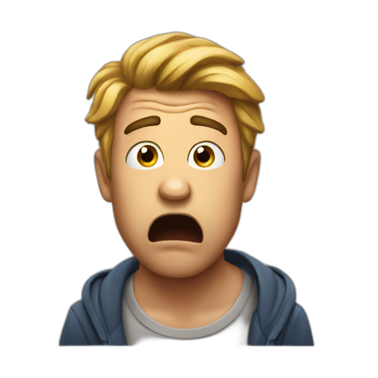 Shocked black guy | AI Emoji Generator