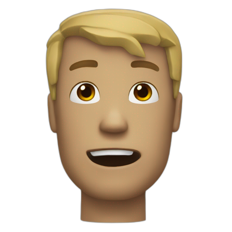 man face from roblox | AI Emoji Generator