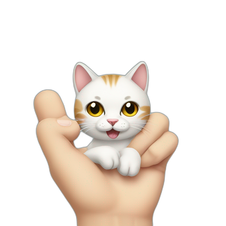 Ring finger and middle finger up | AI Emoji Generator