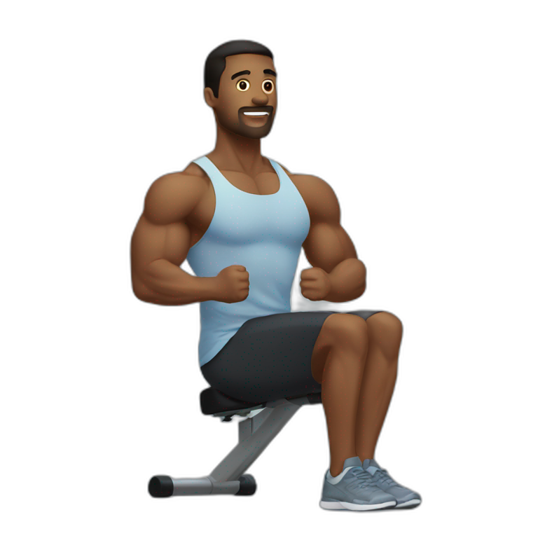 working out exircise | AI Emoji Generator