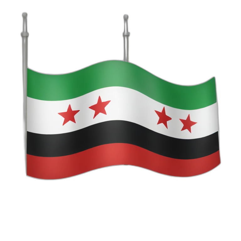 syria revoluton flag | AI Emoji Generator