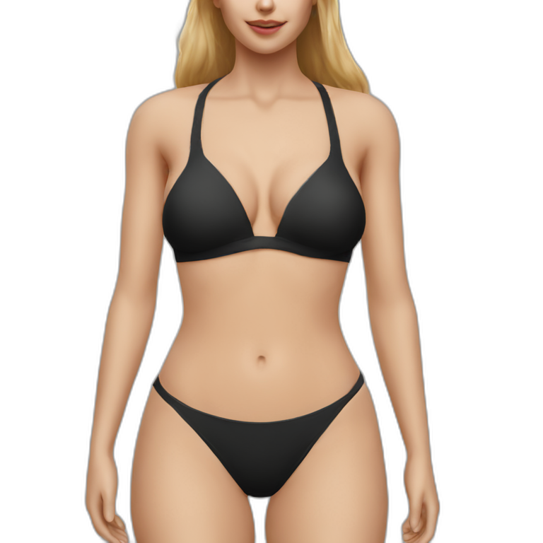 Caucasian bulge bikini realistic AI Emoji Generator