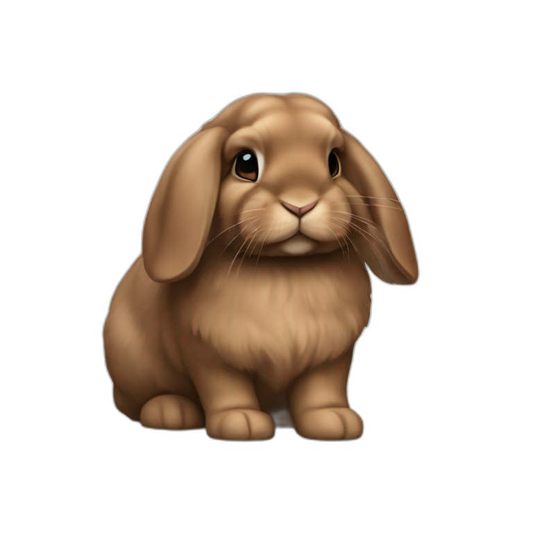 brown bunny with glasses | AI Emoji Generator