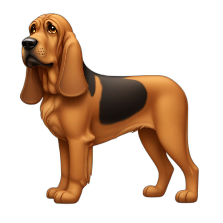 bloodhound dog clipart transparent