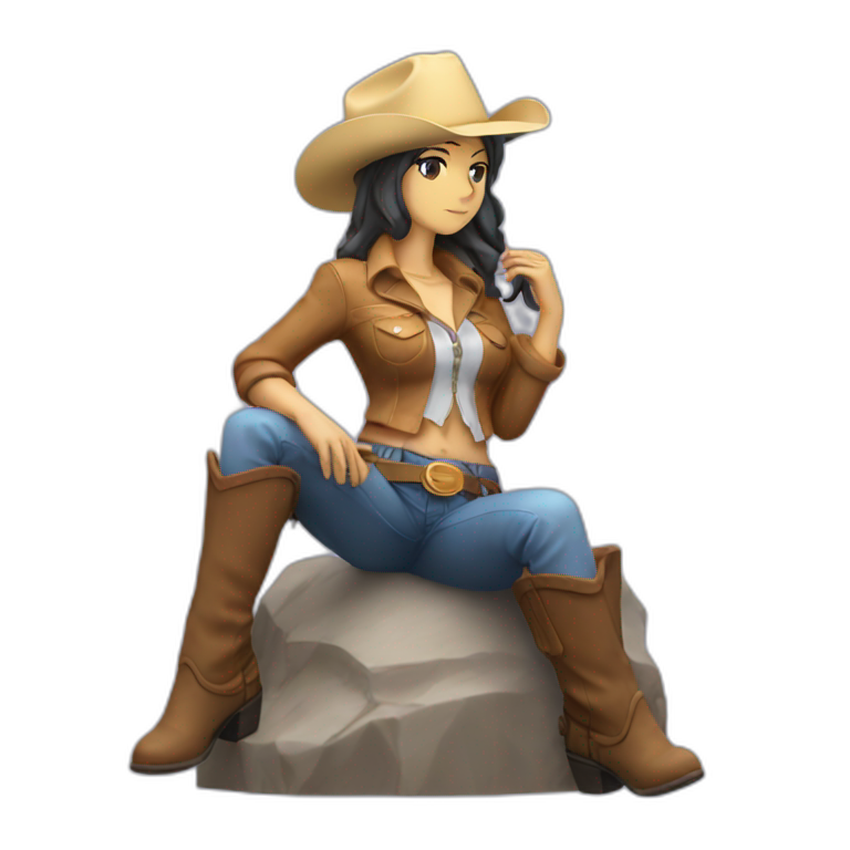 Cowgirl Position Statue With Two Persons In Love Ai Emoji Generator