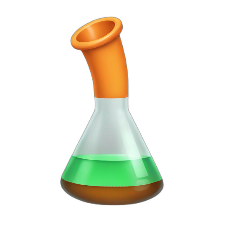 lab beaker laughter AI Emoji Generator