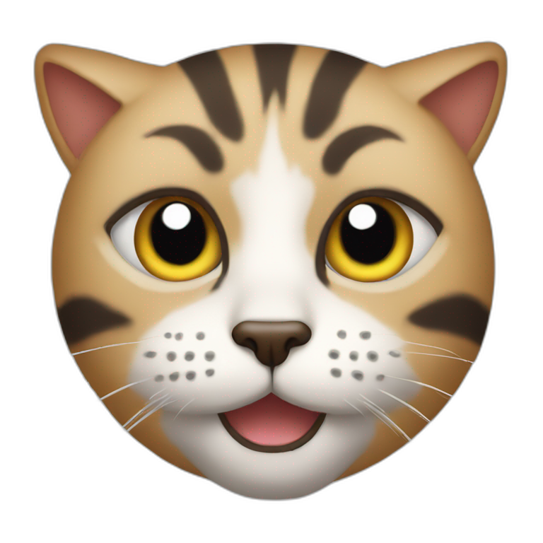 Shh I'm mewing | AI Emoji Generator