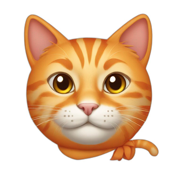 orange cat | AI Emoji Generator