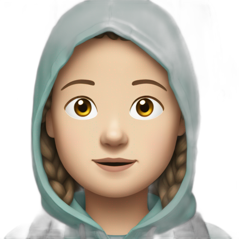 greta thunberg not impressed | AI Emoji Generator