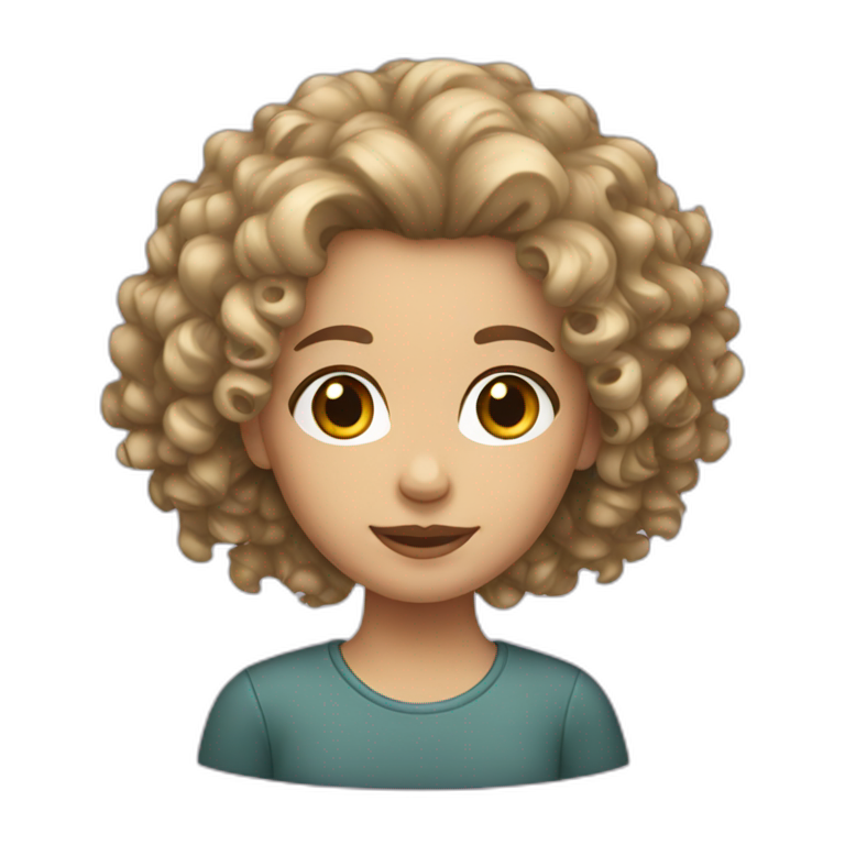 Runner Girl With Curly Hair 