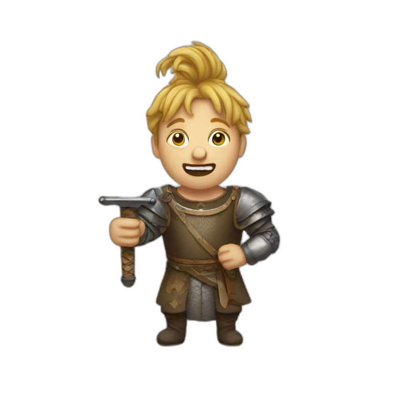 medieval sword-swallower | AI Emoji Generator